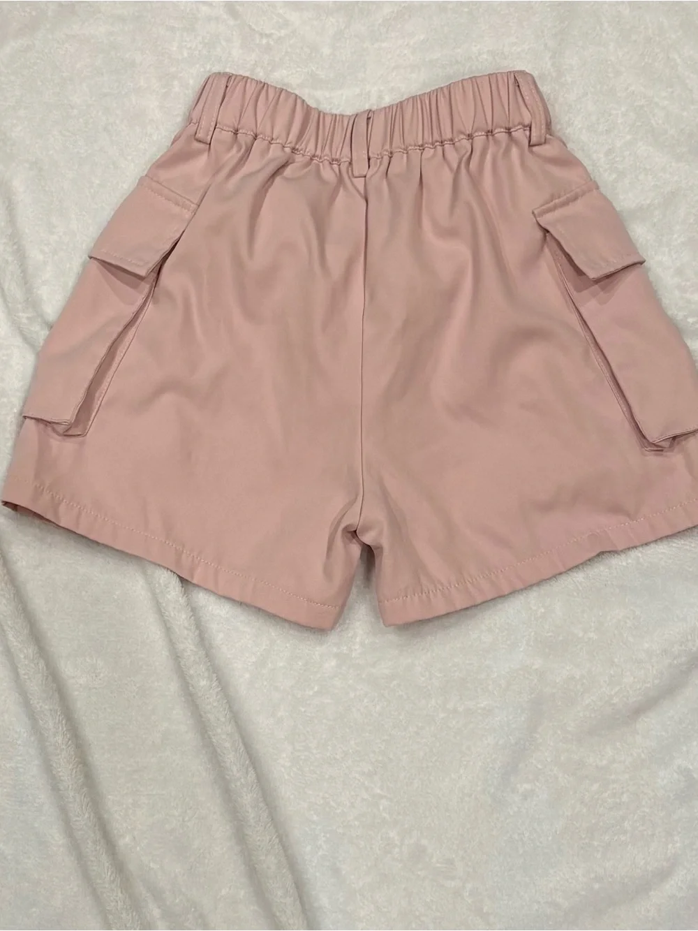 Girls Pink Cargo Shorts Size 9/10 Utility Y2K Style